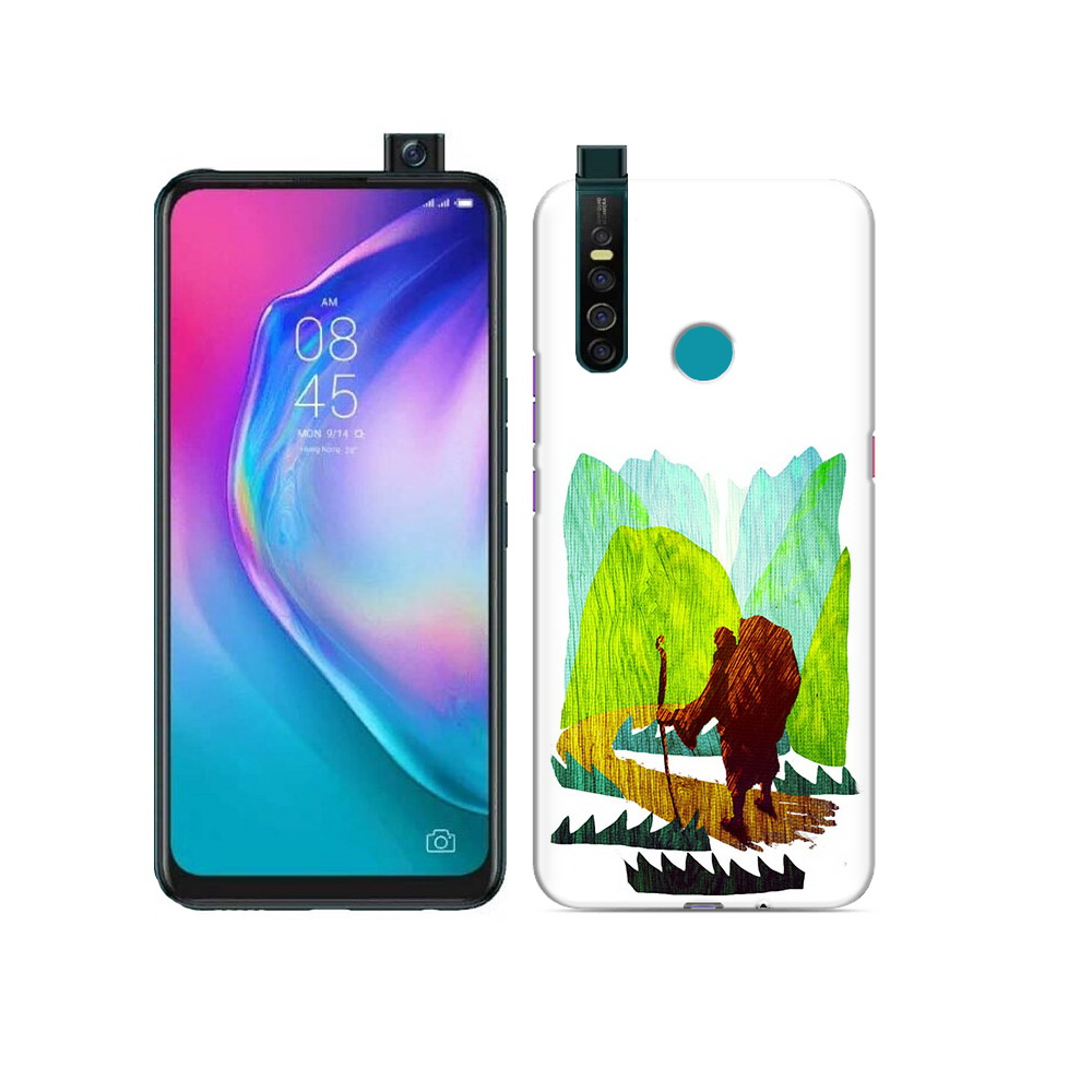 

Чехол MyPads Tocco для Tecno Camon 15 Pro Лесная тропа, Прозрачный, Tocco