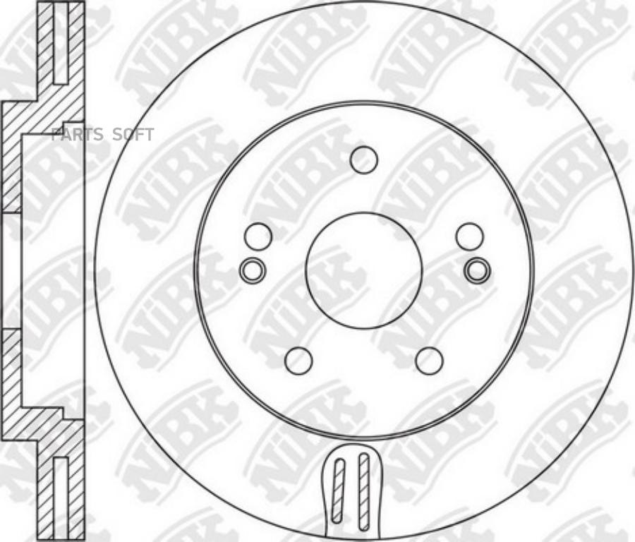 

NIBK 'RN1652 Диск тормозной передний HYUNDAI Santa Fe III 12->/KIA Sorento II 09-> NIBK RN