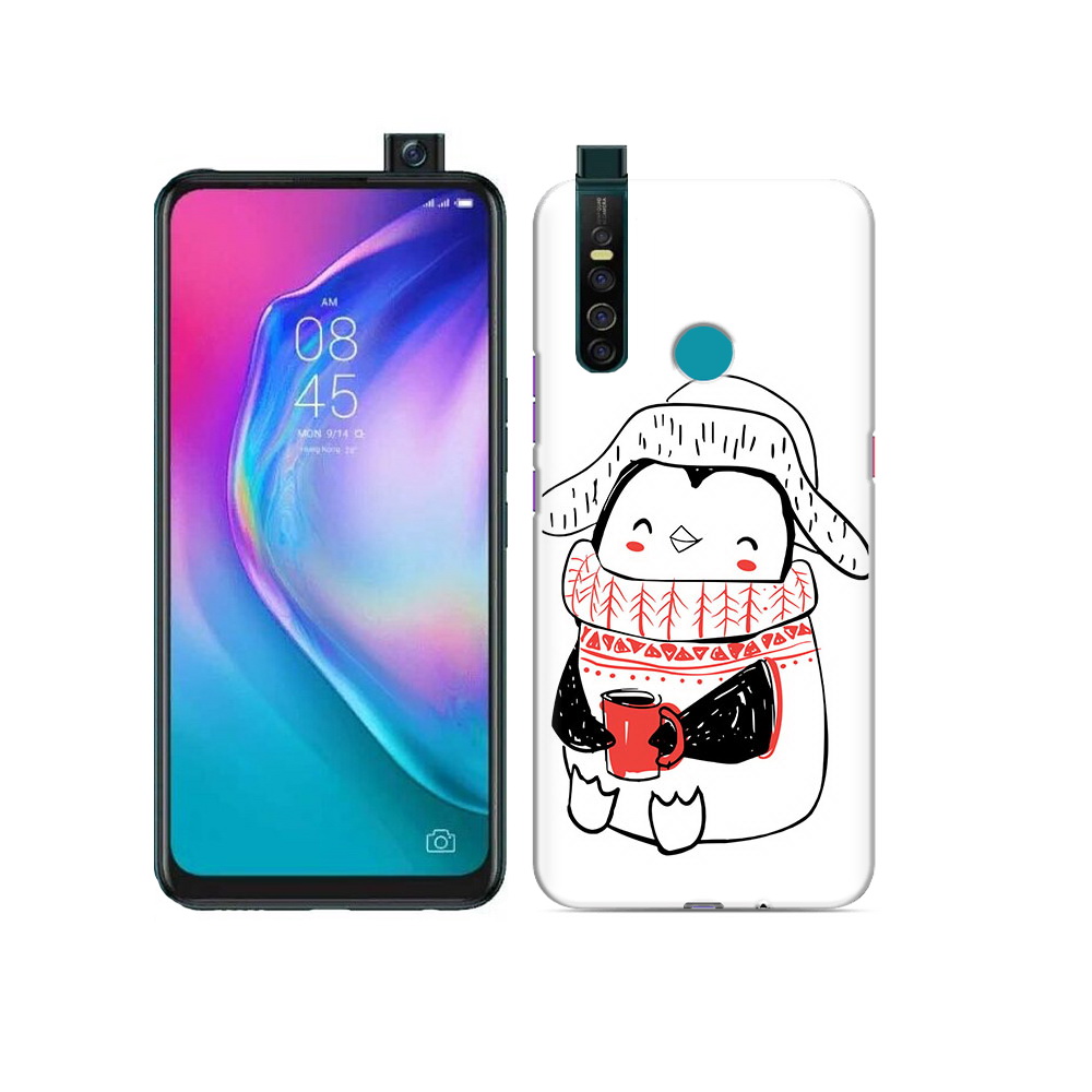 

Чехол MyPads Tocco для Tecno Camon 15 Pro Милый пингвин, Прозрачный, Tocco