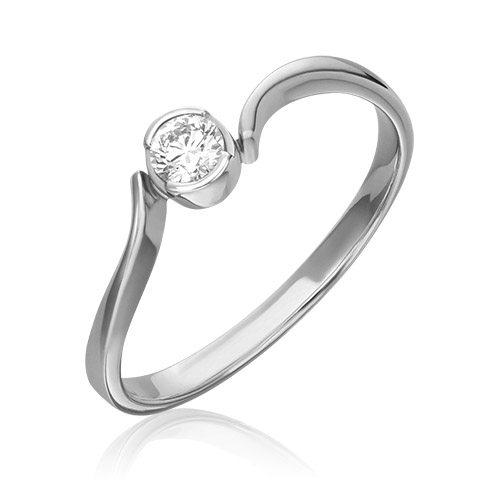

Кольцо из золота р. 17,5 PLATINA jewelry 01-0310-00-101-1120-30, бриллиант, 01-0310-00-101-1120-30