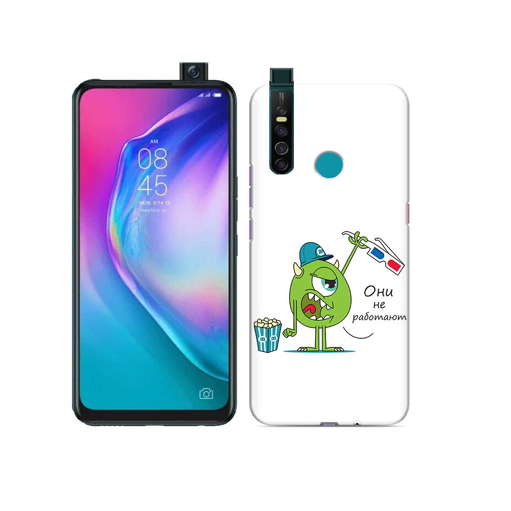 

Чехол MyPads Tocco для Tecno Camon 15 Pro Очки не работают, Прозрачный, Tocco