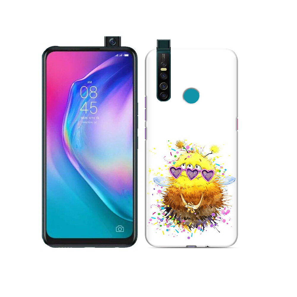 

Чехол MyPads Tocco для Tecno Camon 15 Pro Пушитый шмель, Прозрачный, Tocco