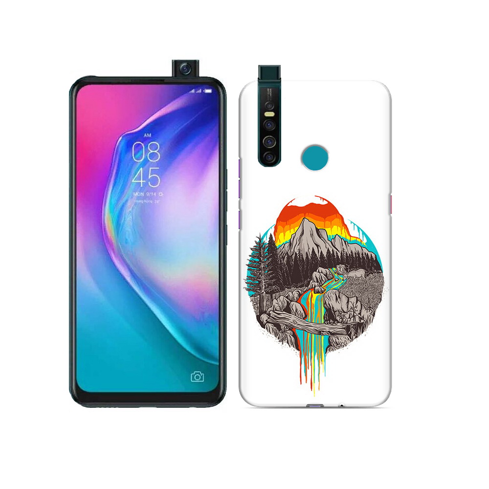 

Чехол MyPads Tocco для Tecno Camon 15 Pro Радужный водопад, Прозрачный, Tocco