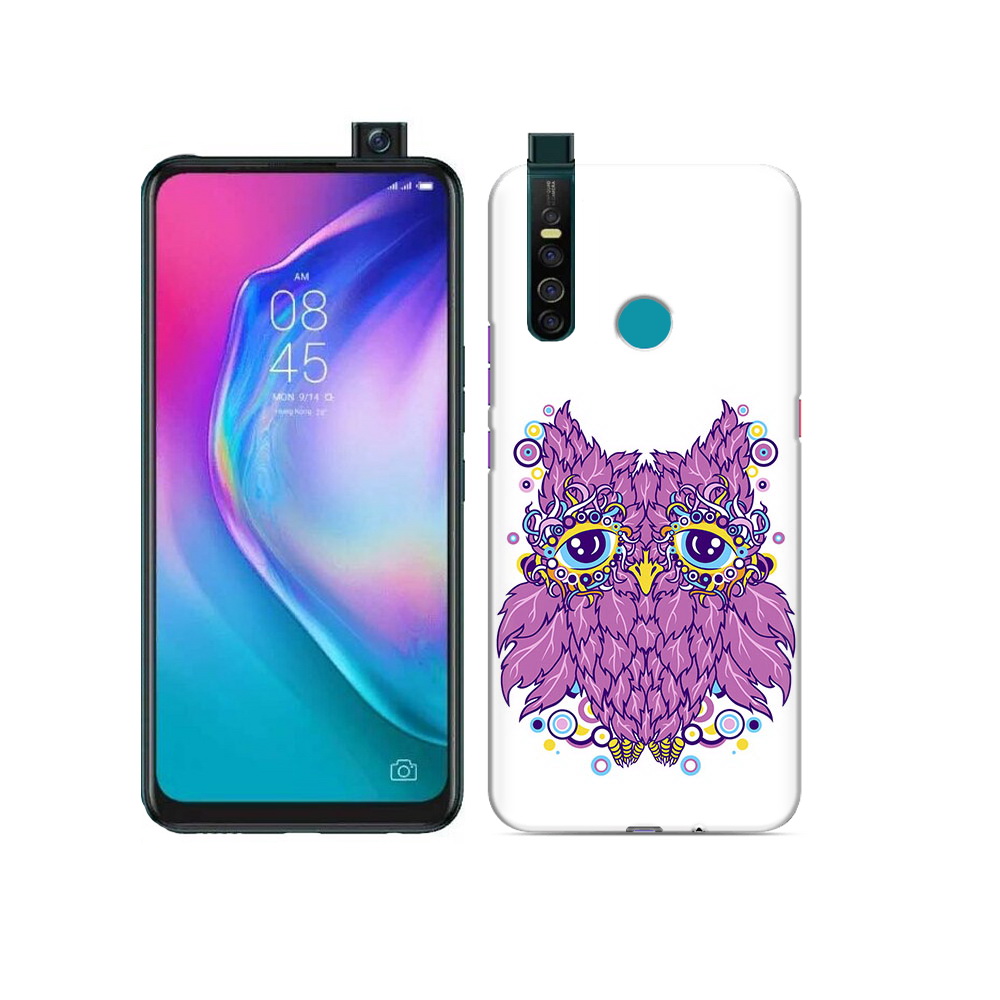 

Чехол MyPads Tocco для Tecno Camon 15 Pro Розовая сова, Прозрачный, Tocco
