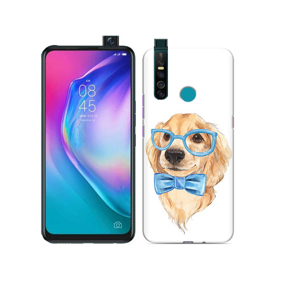 

Чехол MyPads Tocco для Tecno Camon 15 Pro Собака интеллигент, Прозрачный, Tocco