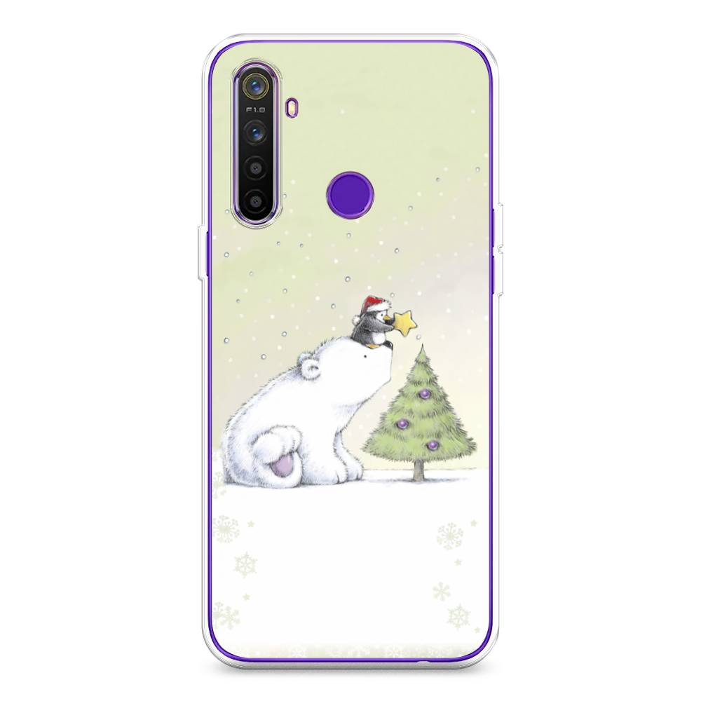 

Чехол на Realme 5 "Украшение елки", Белый;бежевый, 251550-5