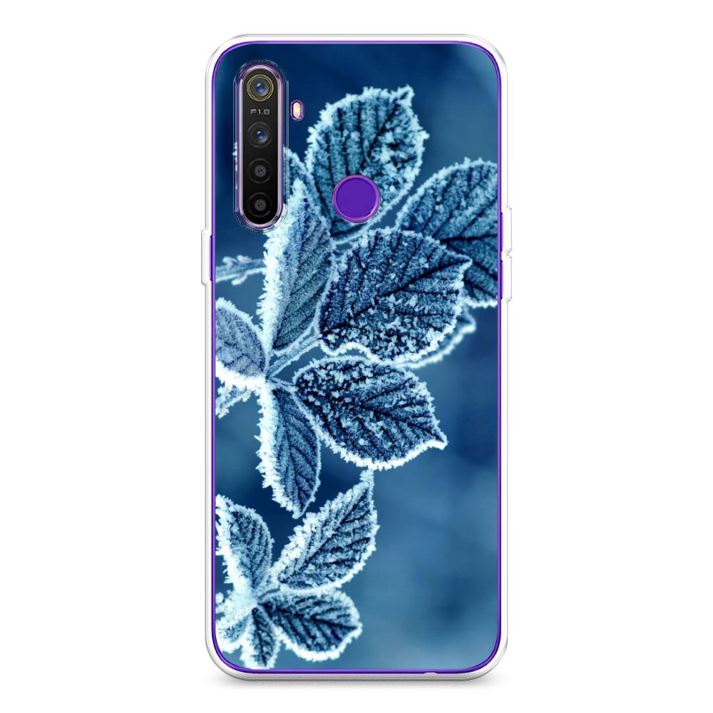 

Чехол на Realme 5 "Зима 6", Голубой;белый, 251550-2