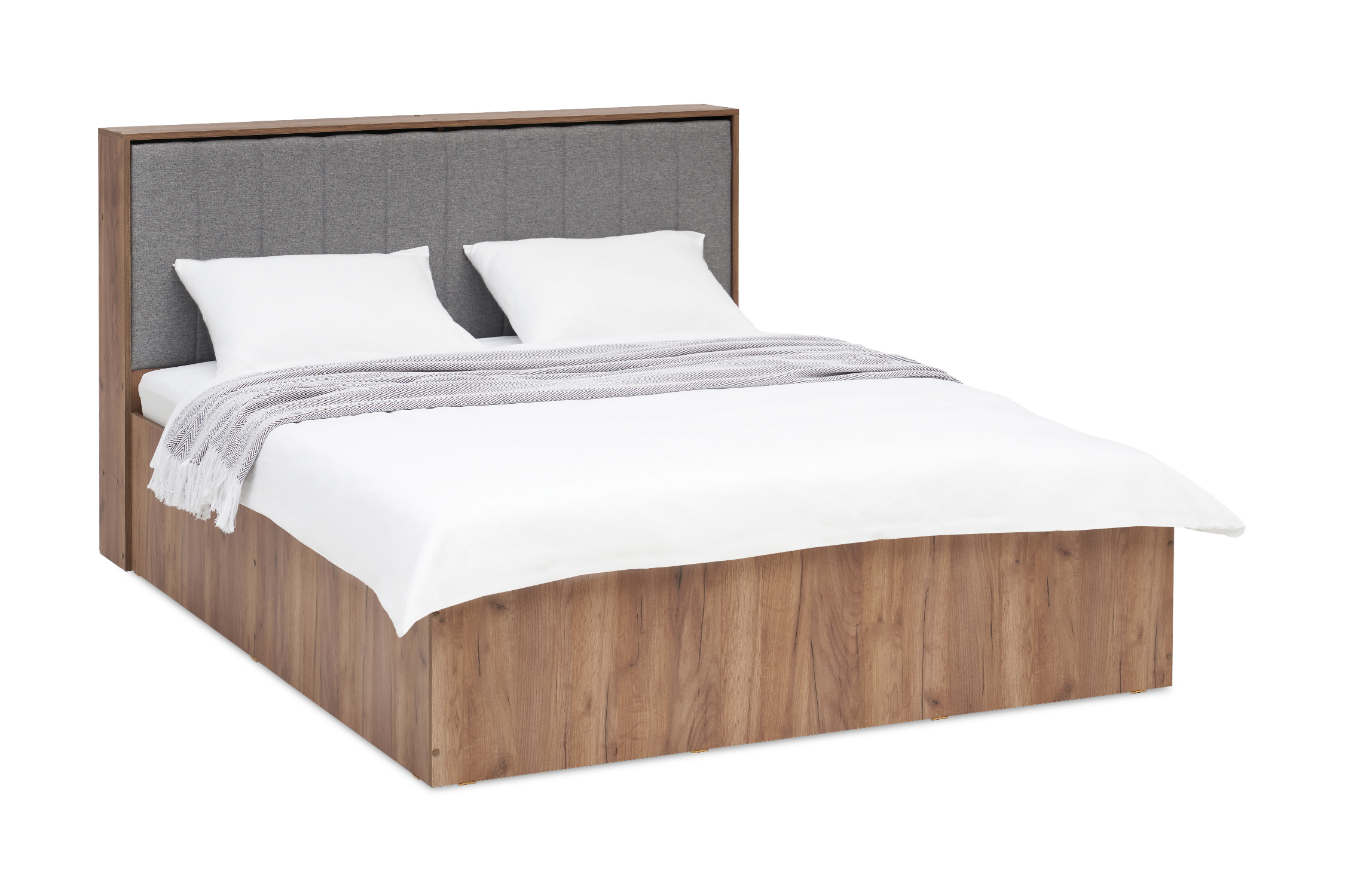 Кровать Леда 20 16 м крафт табачный серая 29890₽