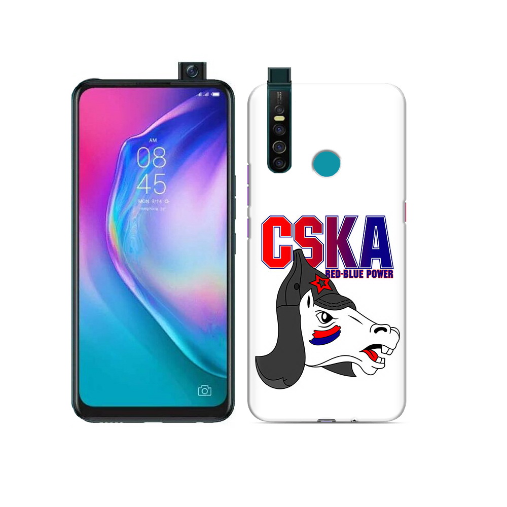 

Чехол MyPads Tocco для Tecno Camon 15 Pro ФК ЦСК лошадка россия, Прозрачный, Tocco