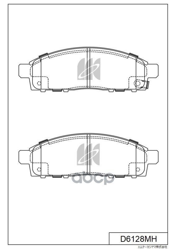 

Колодки Тормозные Дисковые Перед Mitsubishi L 200 05 D6128mh MK KASHIYAMA D6128MH