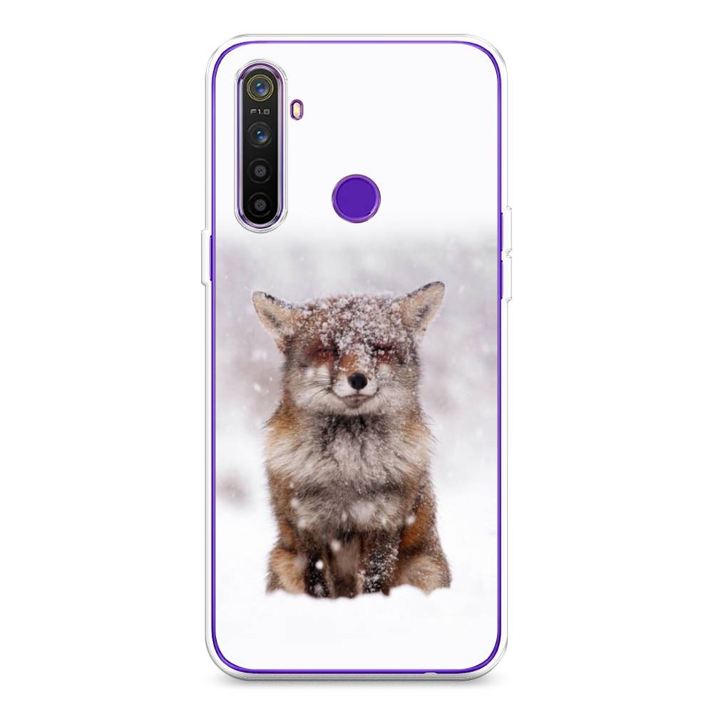 

Чехол на Realme 5 "Зимняя лиса", Белый;серый;коричневый, 251550-1