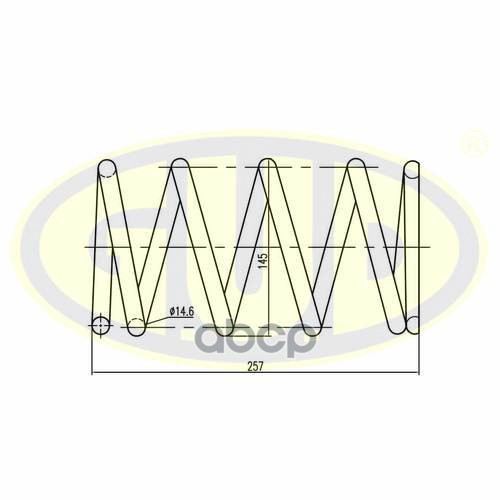 

GUD GCS292614 Пружина подвески