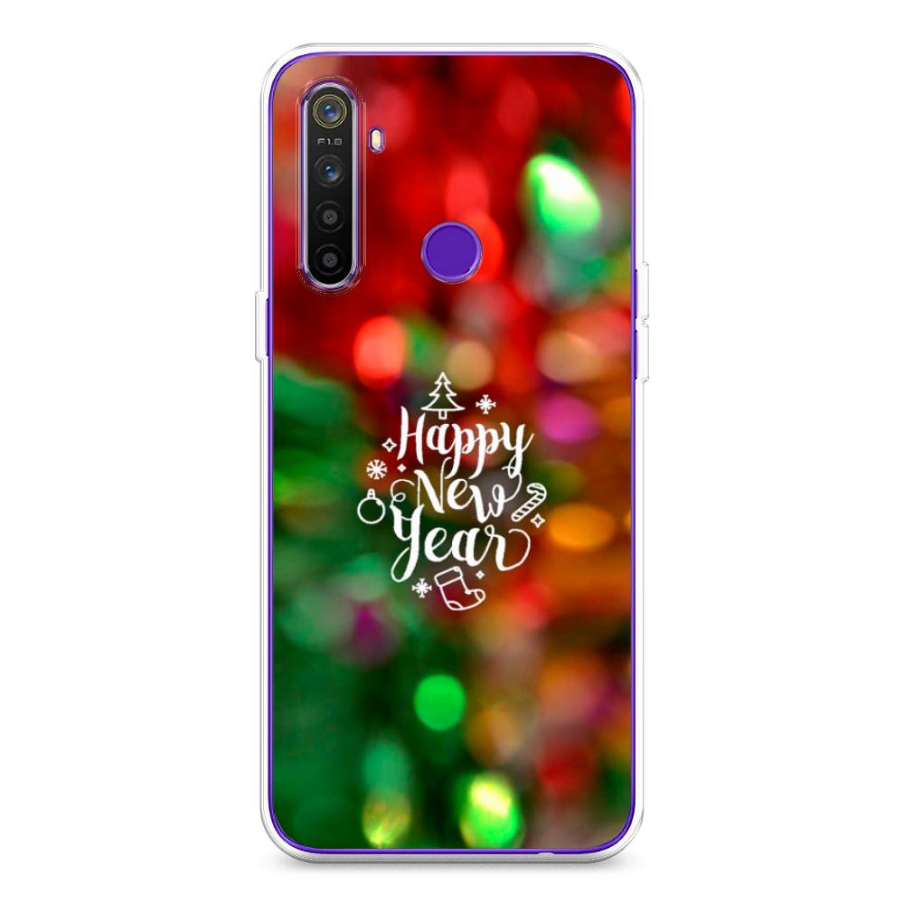 

Чехол на Realme 5 "Новый Год на елке", Зеленый;красный;желтый, 251550-5