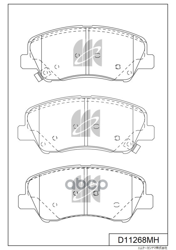 

Колодки Тормозные Диск Перед Kia Rio Iii (Ub) 11 D11268mh MK KASHIYAMA D11268MH