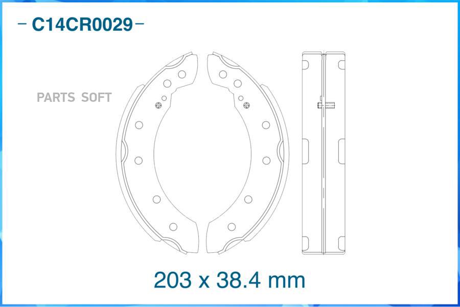 

Тормозные колодки CWORKS задние барабанные Low Metallic c14cr0029