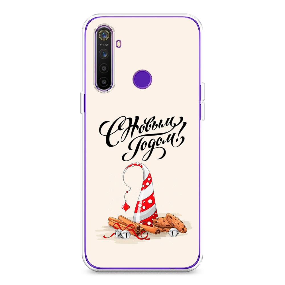 

Чехол на Realme 5 "Подарки на Новый Год", Бежевый;красный;черный, 251550-5