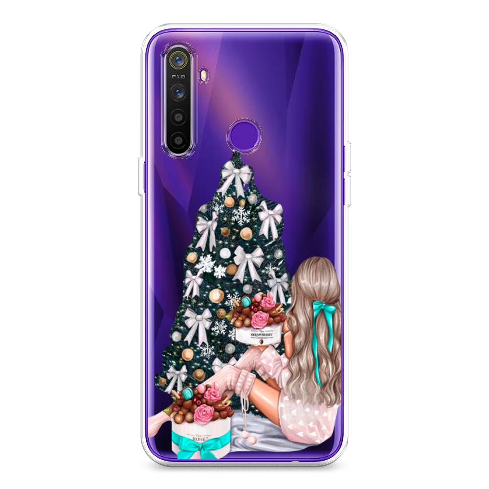 

Чехол на Realme 5 "New Year", Зеленый;бежевый;голубой, 251550-5