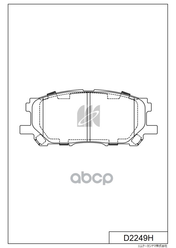 

Колодки Тормозные Дисковые Пер. Lexus Rx300 All 03- D2249h MK KASHIYAMA D2249H