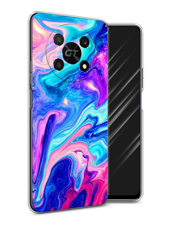 

Чехол Awog на Honor X40 GT "Потеки краски", Розовый, 6120150-10