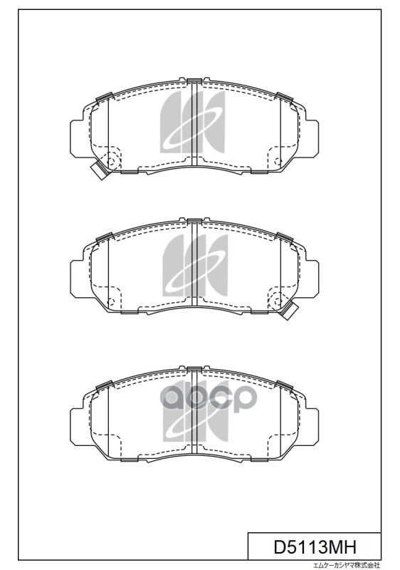 

Колодки Тормозные Дисковые Honda Civic 1.61.8 07 D5113mh MK KASHIYAMA D5113MH