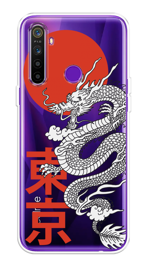 

Чехол на Realme 5 "Китайский дракон", Черный;красный;белый, 251550-1