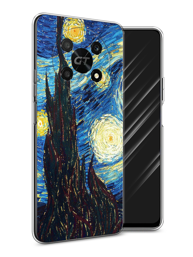

Чехол Awog на Honor X40 GT "Ван Гог Звездная ночь", Желтый, 6120150-9