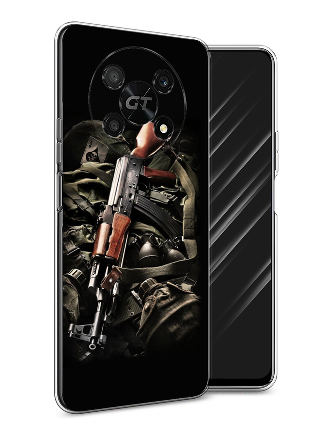 

Чехол Awog на Honor X40 GT "Автомат", Черный;коричневый;серый, 6120150-5