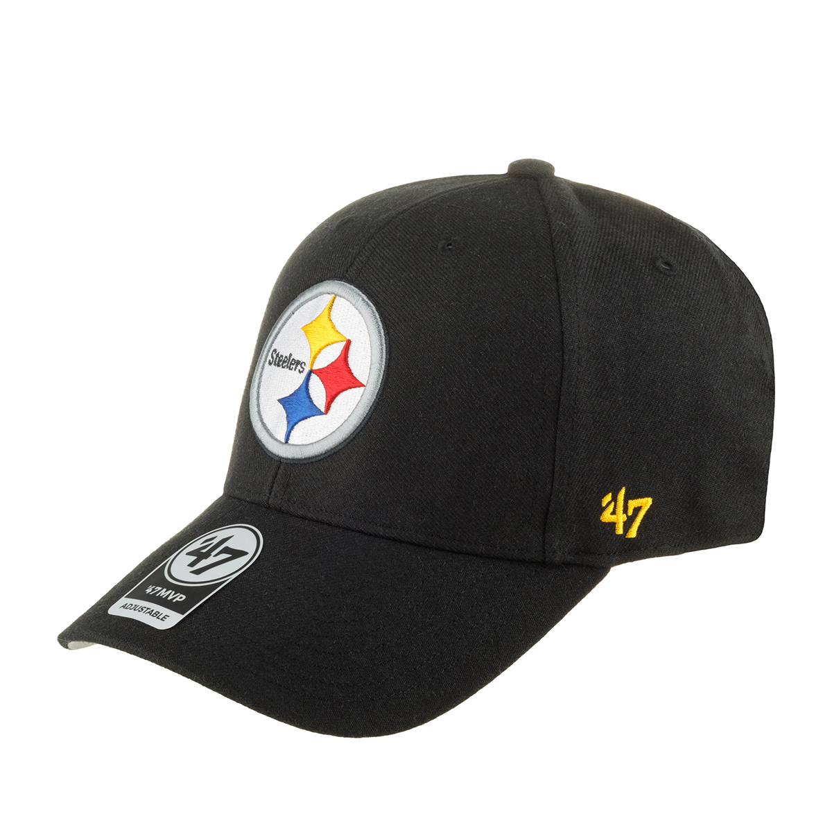 

Бейсболка унисекс 47 BRAND F-MVP25WBV-BK Pittsburgh Steelers NFL черная/белая, F-MVP25WBV-BK Pittsburgh Steelers NFL