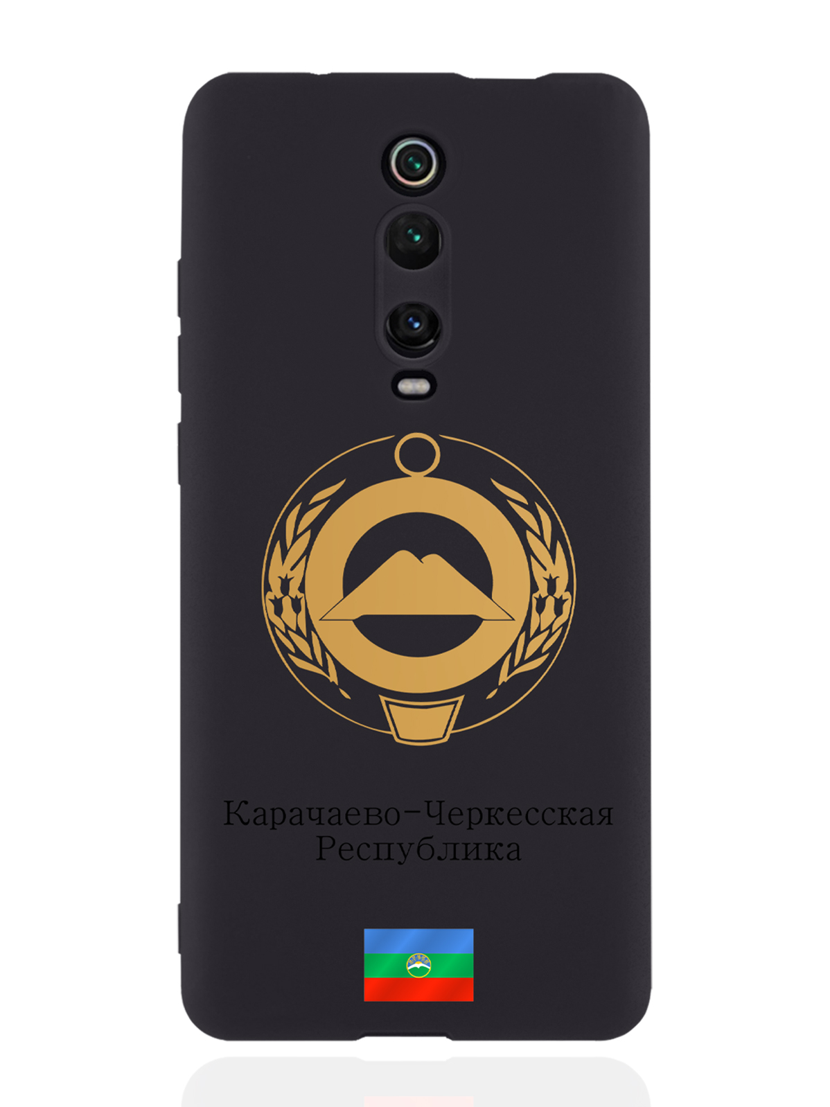 

Чехол SignumCase для Xiaomi Mi 9T Золотой Герб Карачаево-Черкесской Республики черный, Золотистый;черный