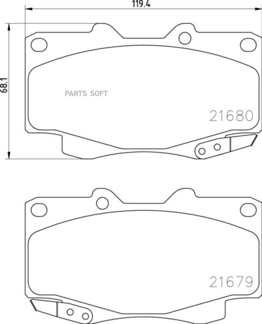 

Тормозные колодки NISSHINBO передние дисковые Strong Ceramic NP1039SC