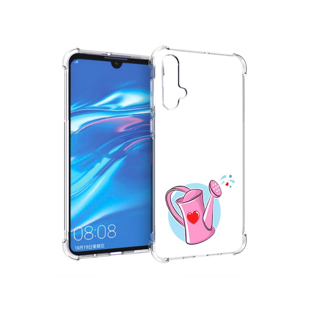 

Чехол MyPads Tocco для Huawei Nova 5 Лейка любви 14 февраля, Прозрачный, Tocco