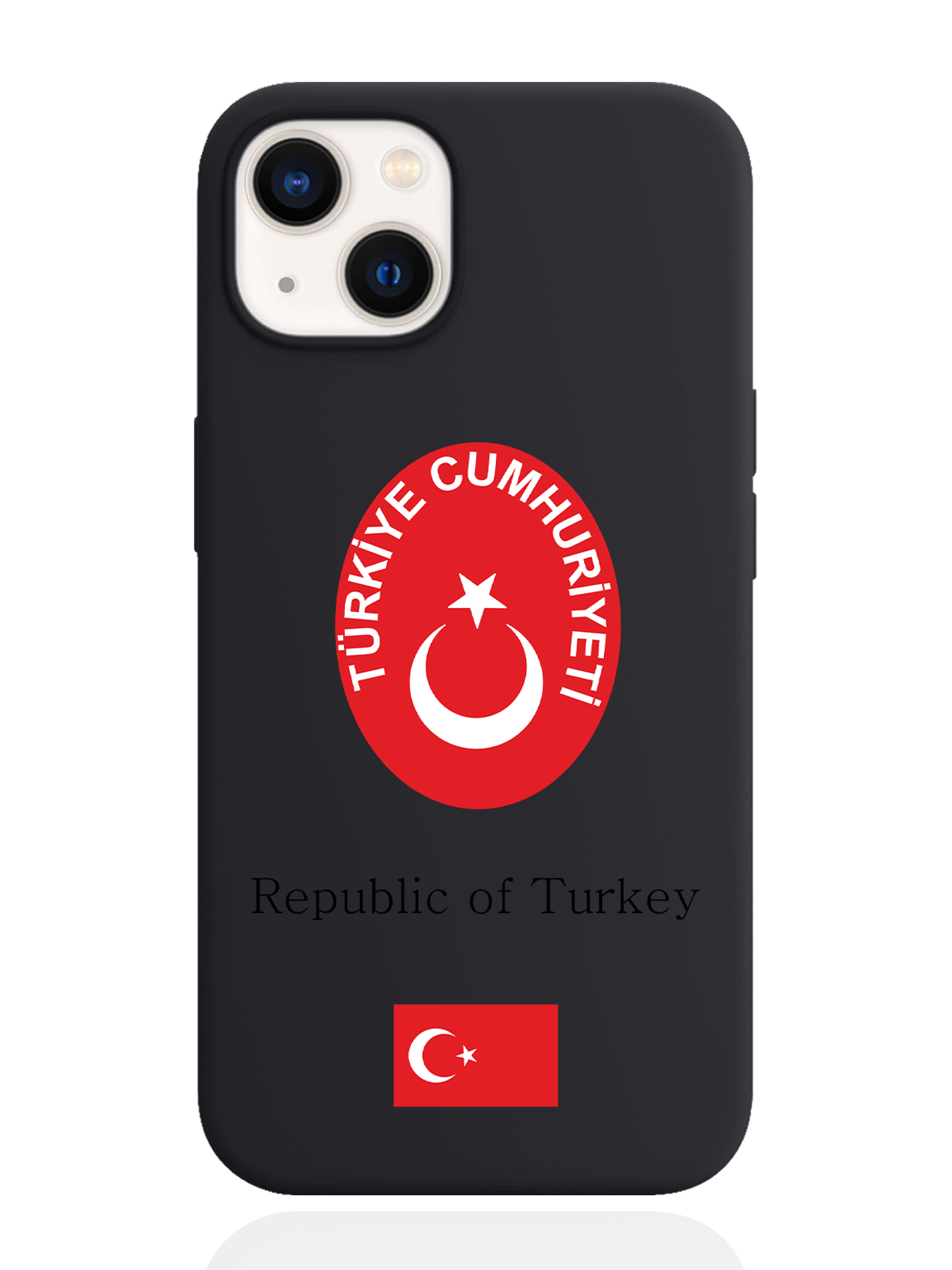 

Чехол SignumCase для iPhone 13 Герб Турции черный, Красный;белый;черный