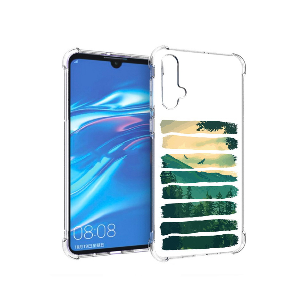 

Чехол MyPads Tocco для Huawei Nova 5 Лесная чаща, Прозрачный, Tocco