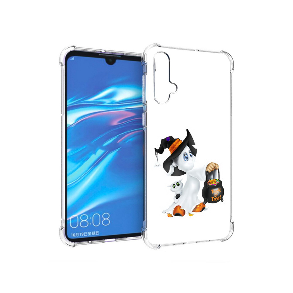 

Чехол MyPads Tocco для Huawei Nova 5 Маленький призрак, Прозрачный, Tocco