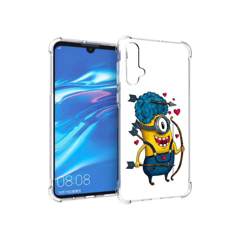 

Чехол MyPads Tocco для Huawei Nova 5 Миньон купидон, Прозрачный, Tocco