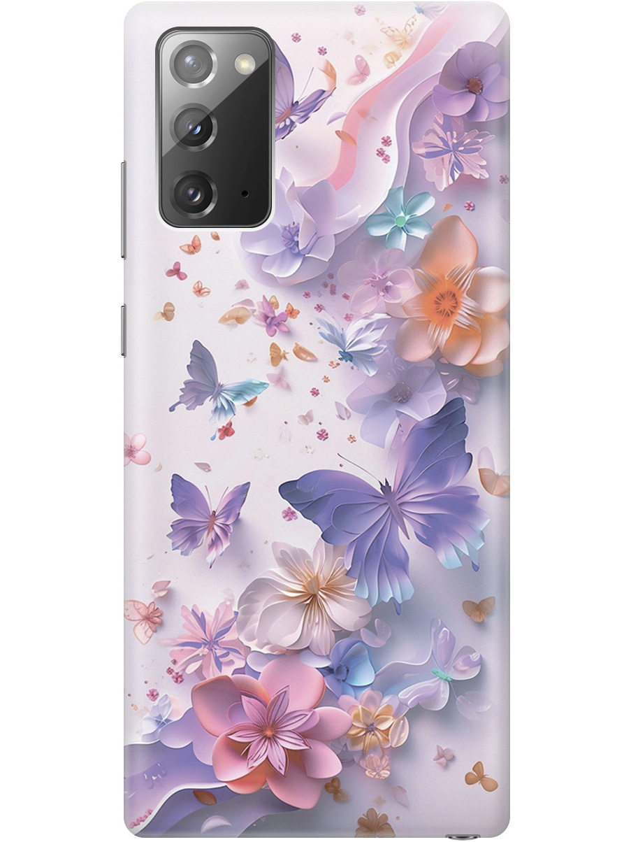 

Силиконовый чехол на Samsung Galaxy Note 20 с принтом 874147, Прозрачный;розовый;фиолетовый, 723276322