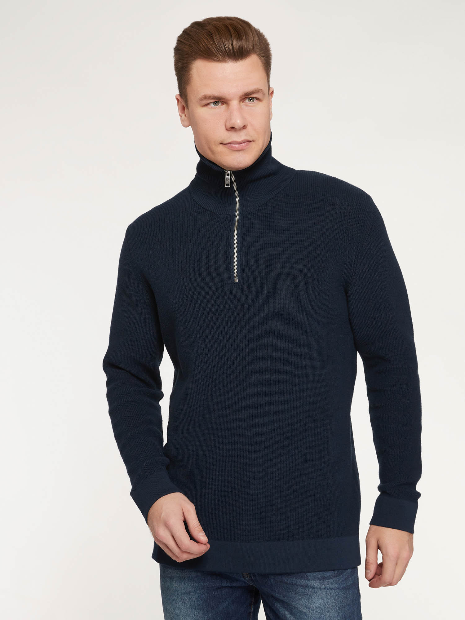 

Свитер мужской oodji 4L312069M синий 2XL, 4L312069M