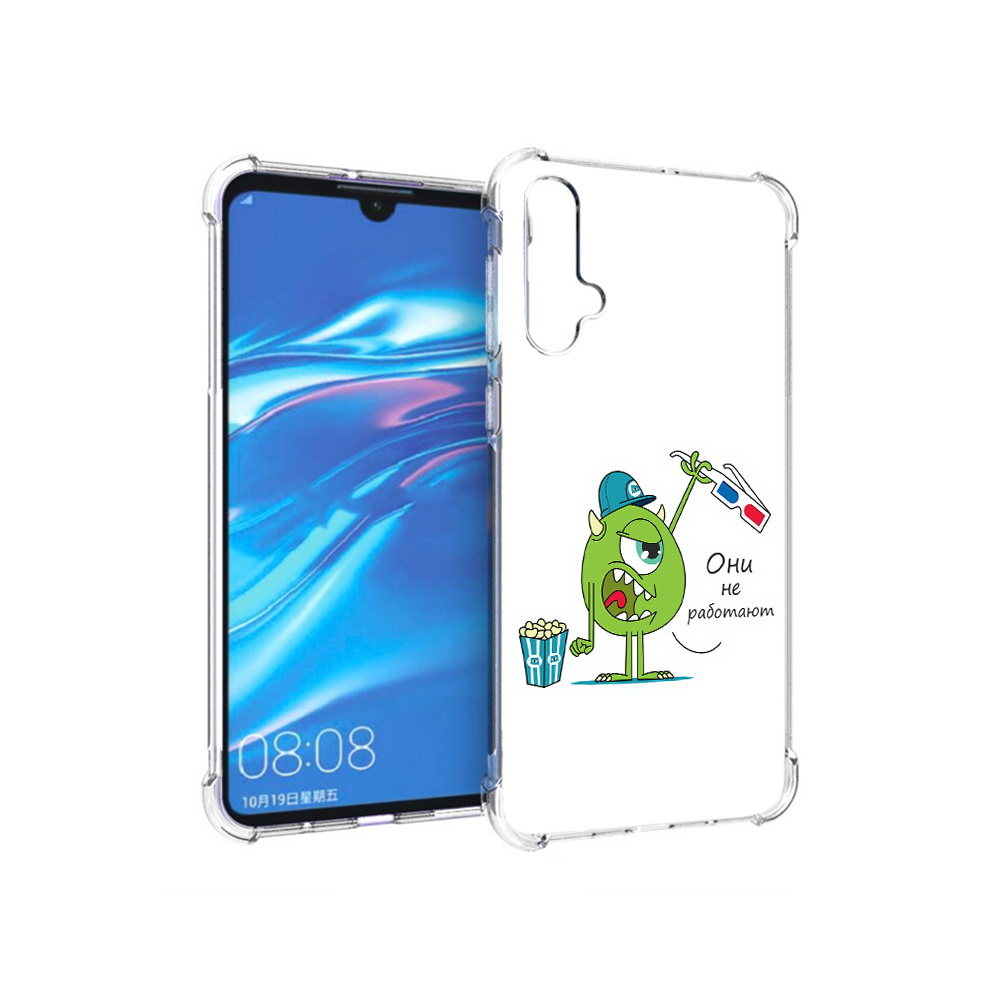 

Чехол MyPads Tocco для Huawei Nova 5 Очки не работают, Прозрачный, Tocco