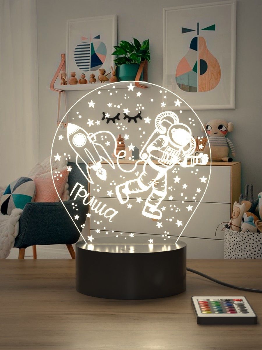 

Ночник Light Insidе Космонавт с именем Гриша