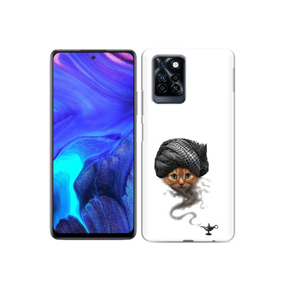 

Чехол MyPads Tocco для Infinix Note 10 Pro кот джин, Прозрачный, Tocco