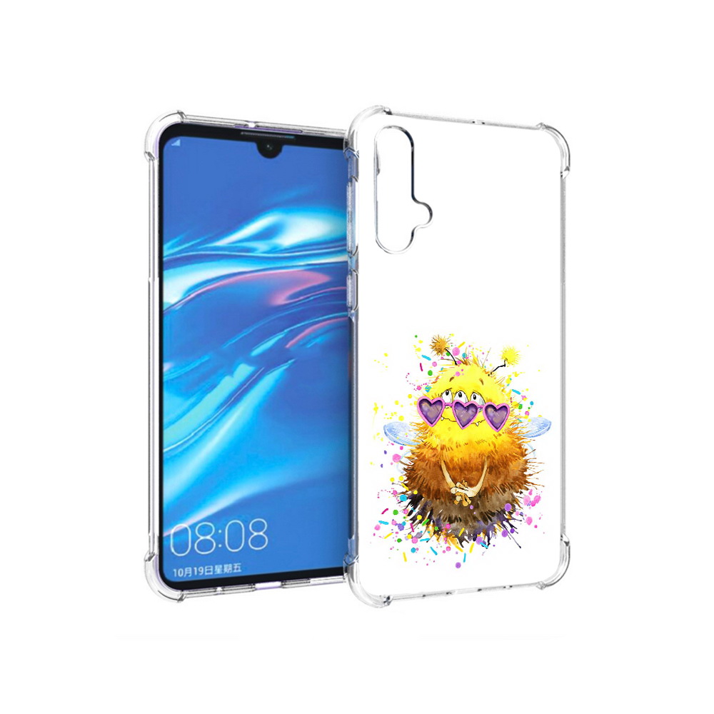 Чехол MyPads Tocco для Huawei Nova 5 Пушитый шмель