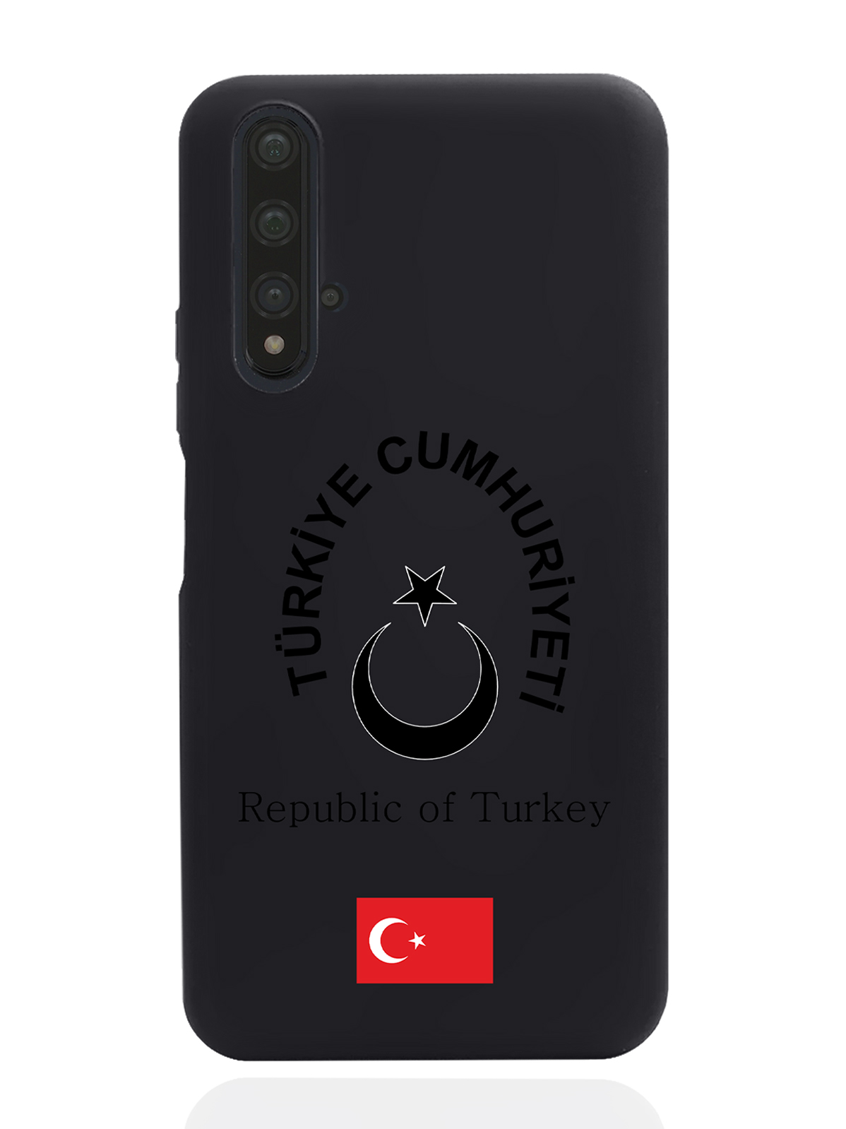 

Чехол SignumCase для Honor 20 Черный лаковый Герб Турции черный
