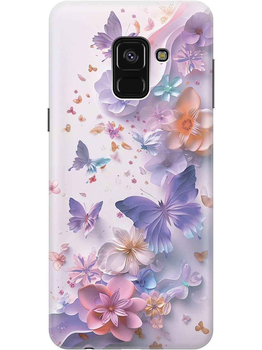

Силиконовый чехол на Samsung Galaxy A8+ (2018) с принтом 873845, Прозрачный;розовый;фиолетовый, 716847622