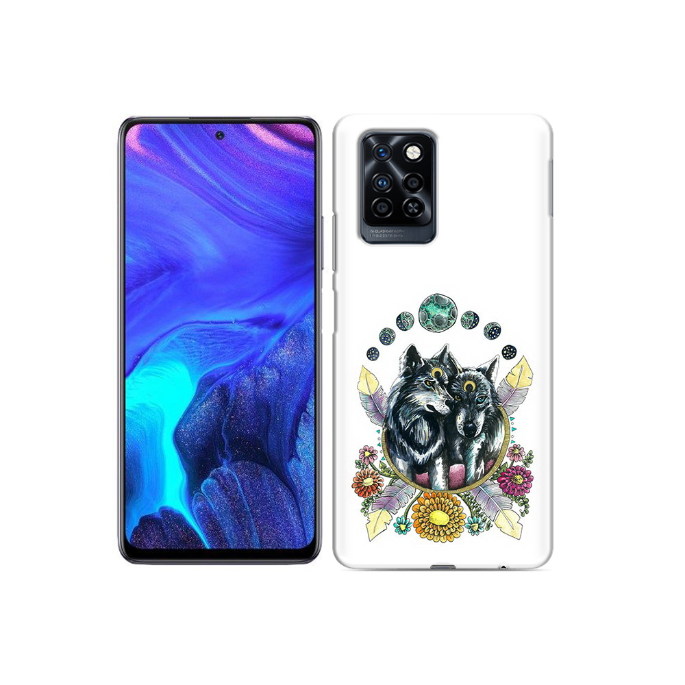 

Чехол MyPads Tocco для Infinix Note 10 Pro красивые волки абстракция, Прозрачный, Tocco