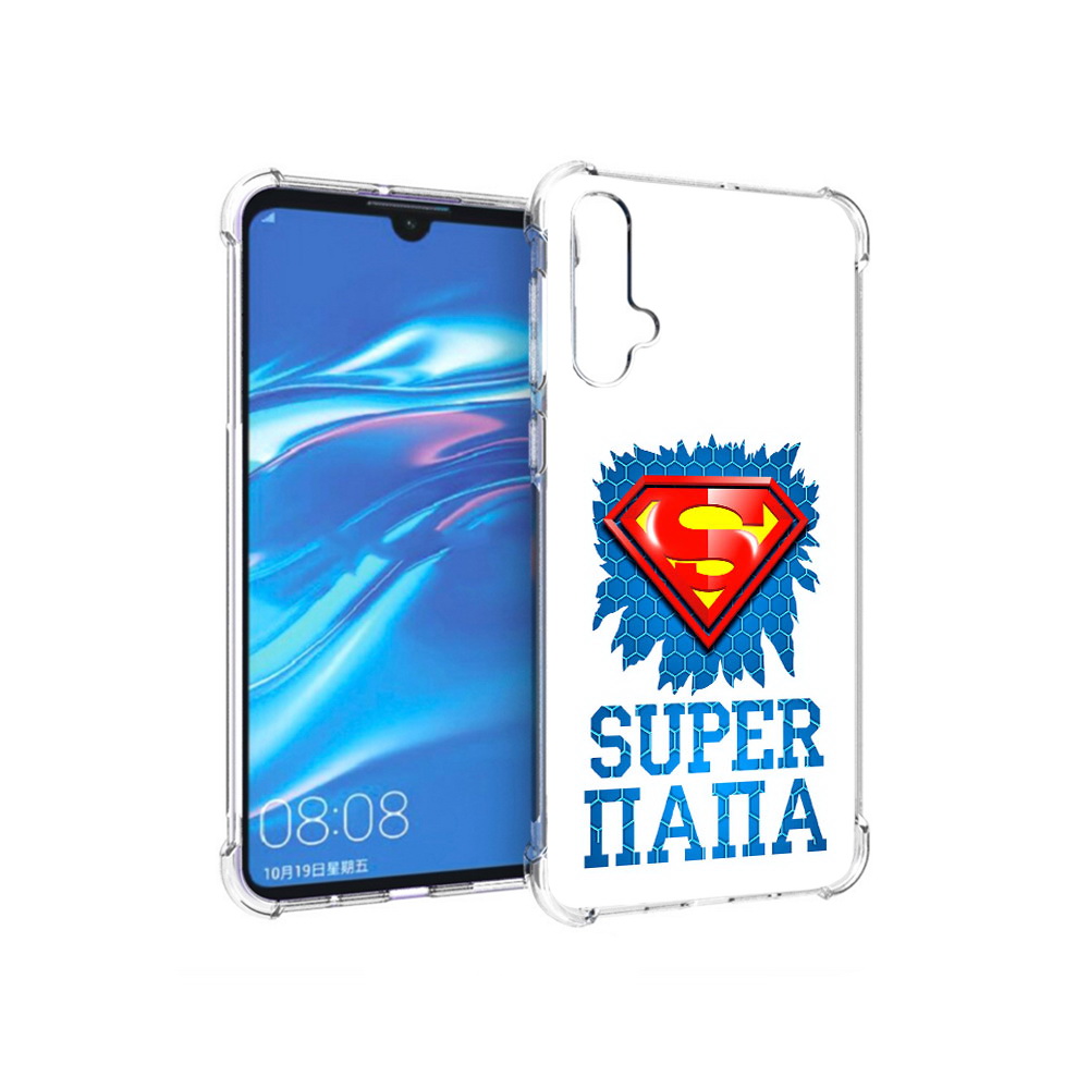 

Чехол MyPads Tocco для Huawei Nova 5 Супер Папа, Прозрачный, Tocco