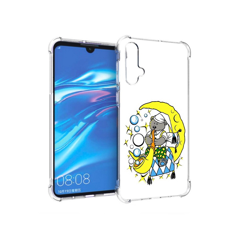 

Чехол MyPads Tocco для Huawei Nova 5 Сырная луна, Прозрачный, Tocco