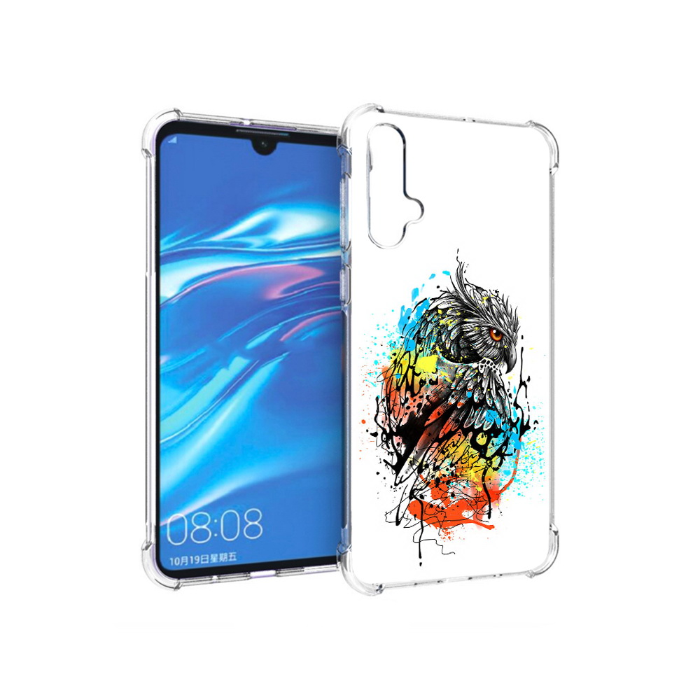 

Чехол MyPads Tocco для Huawei Nova 5 Творческая сова, Прозрачный, Tocco