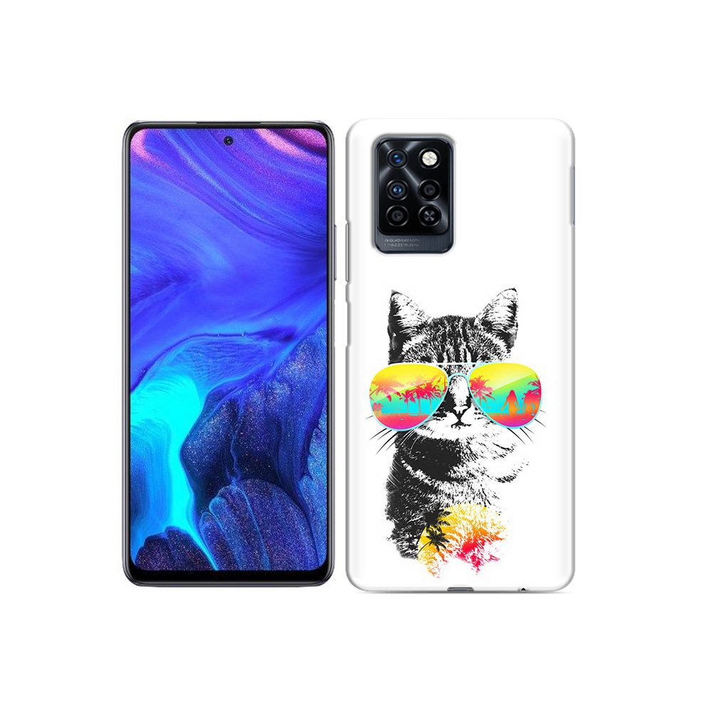 

Чехол MyPads Tocco для Infinix Note 10 Pro крутой кот, Прозрачный, Tocco