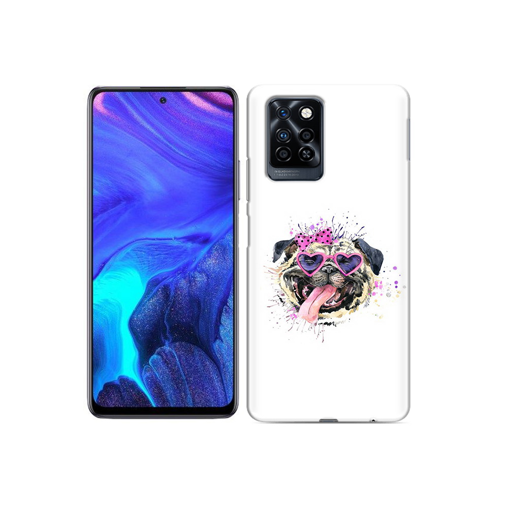

Чехол MyPads Tocco для Infinix Note 10 Pro Веселая собака, Прозрачный, Tocco