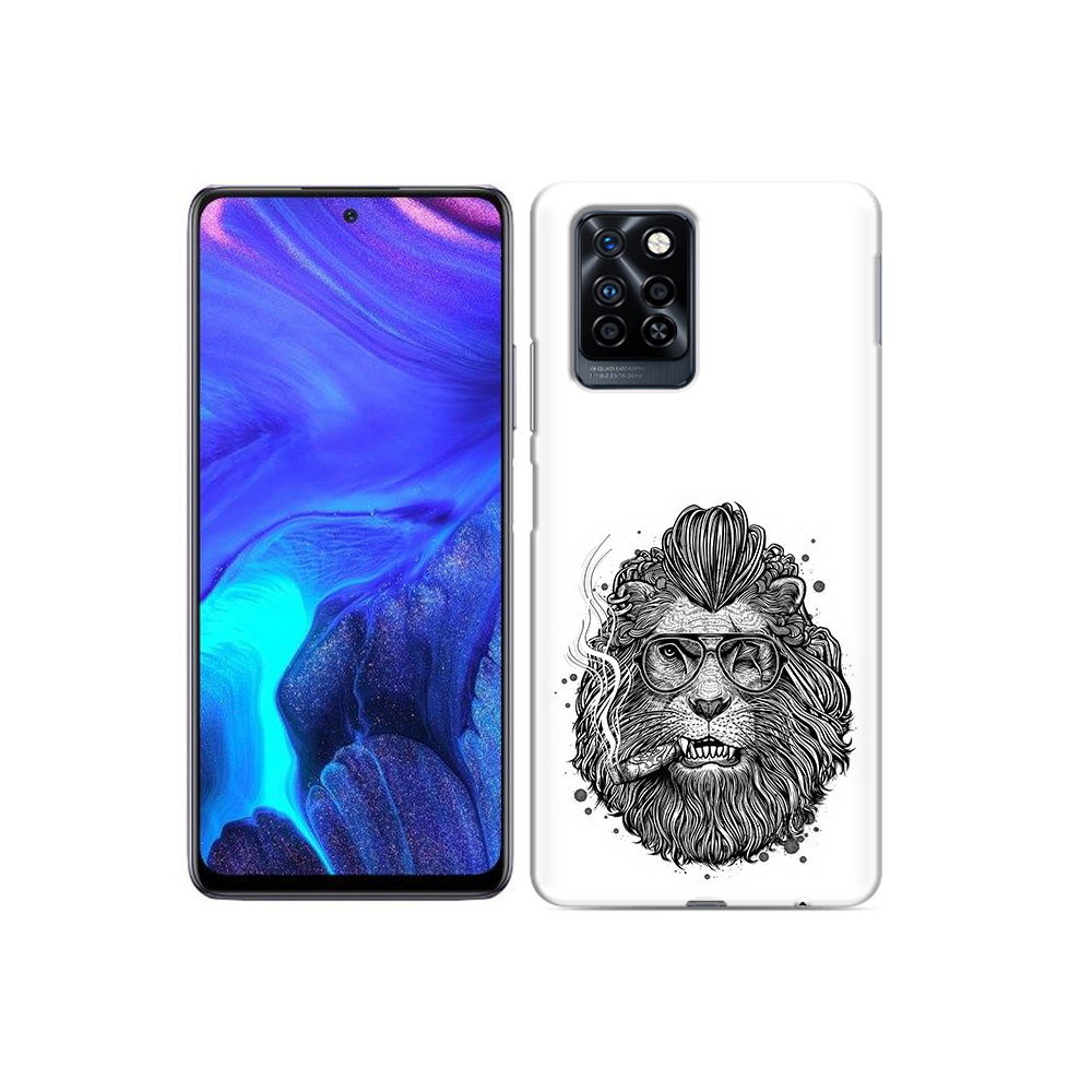 

Чехол MyPads Tocco для Infinix Note 10 Pro курящий лев, Прозрачный, Tocco